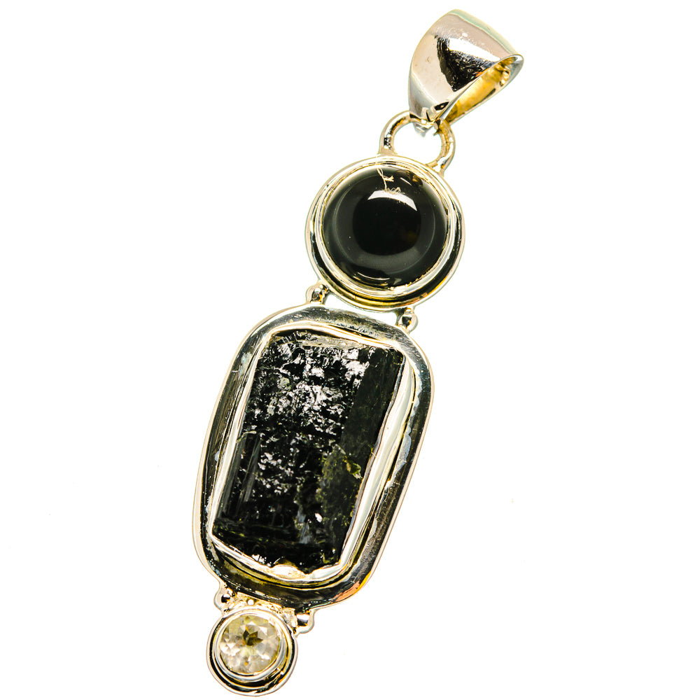 Black Tourmaline Pendants handcrafted by Ana Silver Co - PD13470
