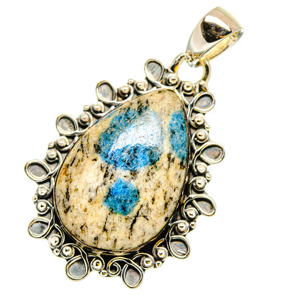 K2 Blue Azurite Pendants handcrafted by Ana Silver Co - PD13471