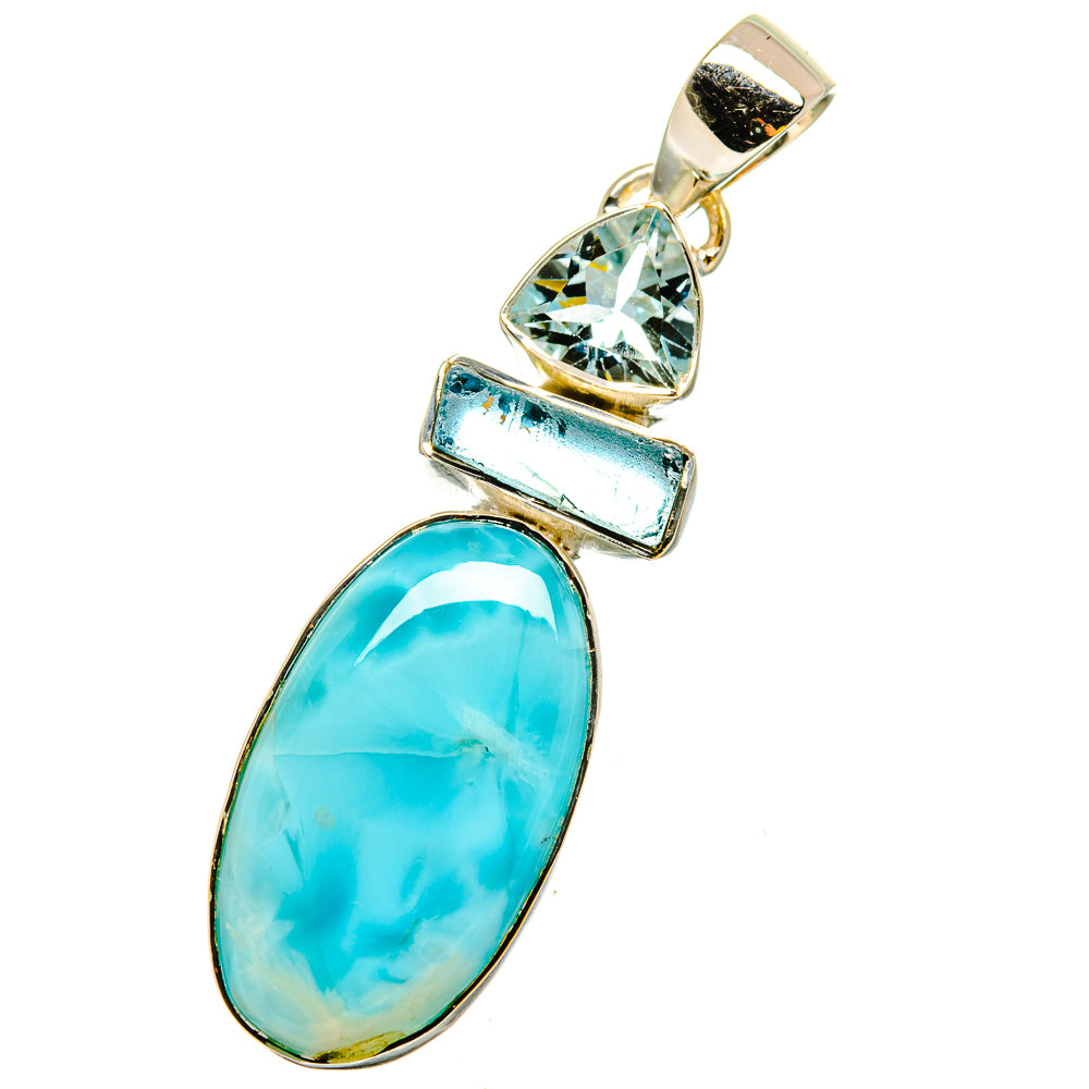 Larimar Pendants handcrafted by Ana Silver Co - PD13481