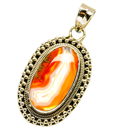 Botswana Agate Pendants handcrafted by Ana Silver Co - PD13485