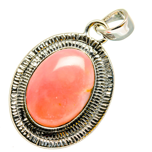 Pink Opal Pendants handcrafted by Ana Silver Co - PD13490
