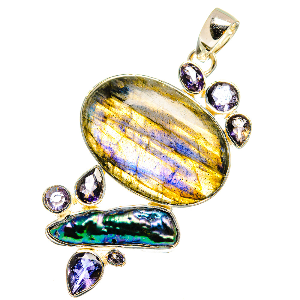 Labradorite Pendants handcrafted by Ana Silver Co - PD13516