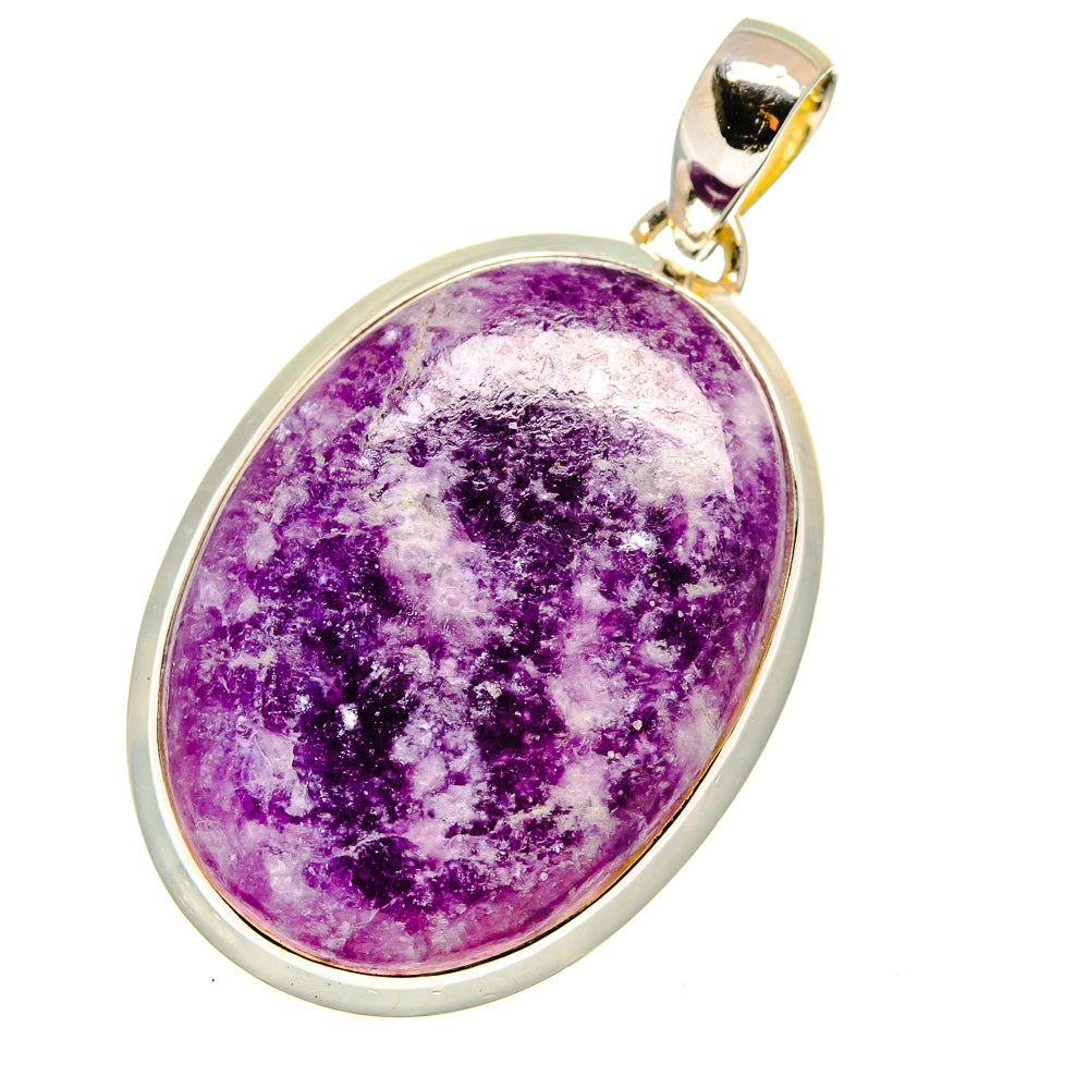 Lepidolite Pendants handcrafted by Ana Silver Co - PD13524