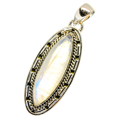 Rainbow Moonstone Pendants handcrafted by Ana Silver Co - PD13531