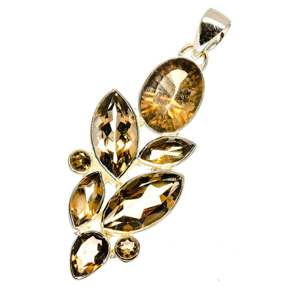 Smoky Quartz Pendants handcrafted by Ana Silver Co - PD13536