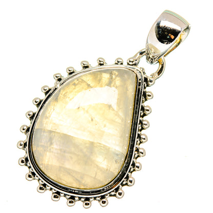 Rainbow Moonstone Pendants handcrafted by Ana Silver Co - PD13557