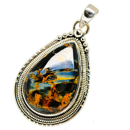 Pietersite Pendants handcrafted by Ana Silver Co - PD13593