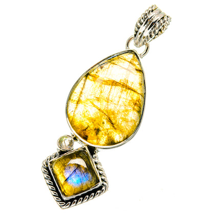 Labradorite Pendants handcrafted by Ana Silver Co - PD13601