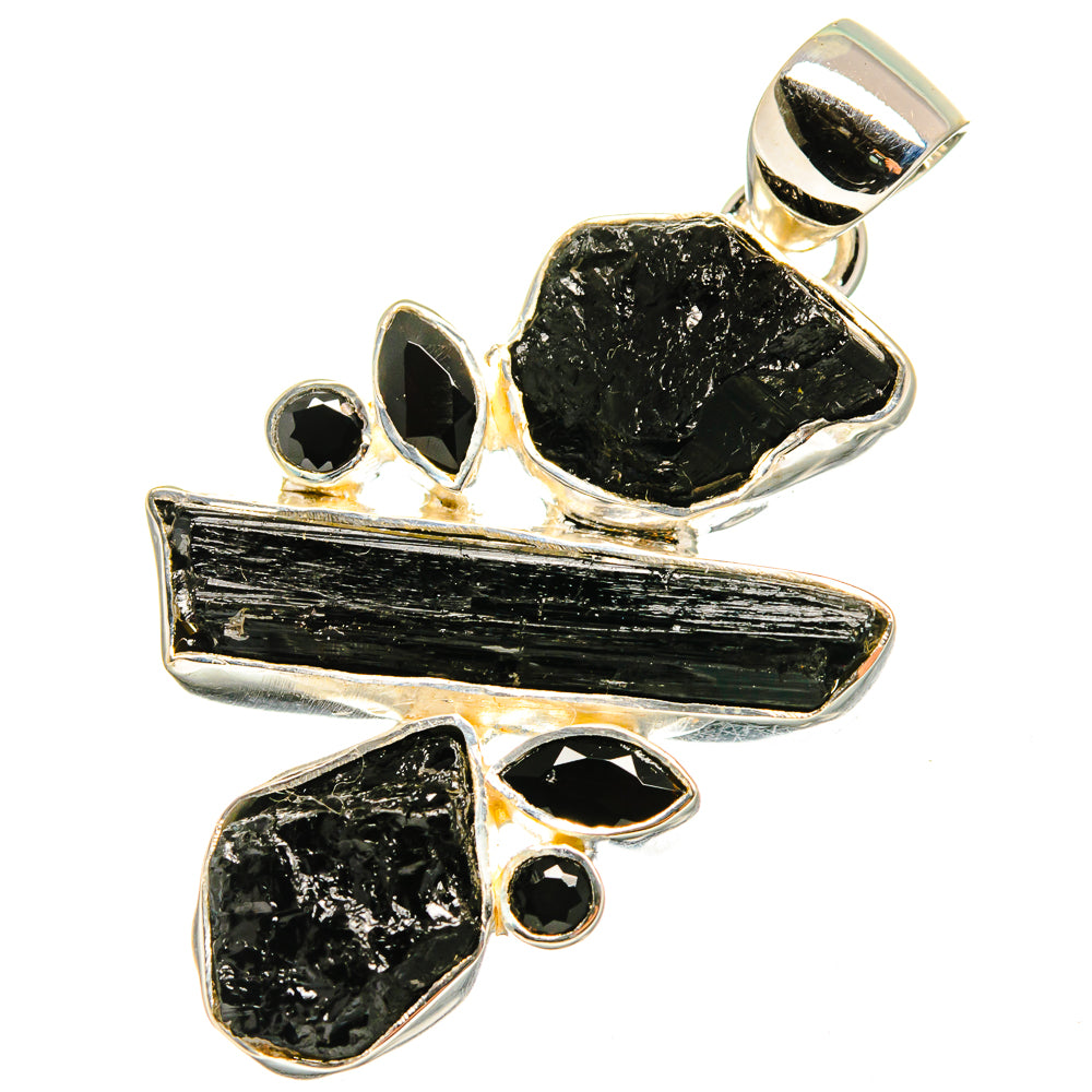 Black Tourmaline Pendants handcrafted by Ana Silver Co - PD13602