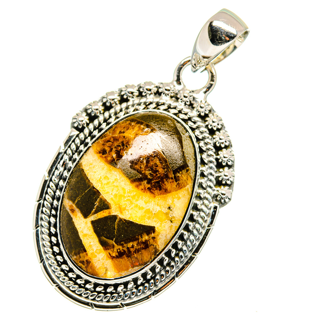 Septarian Geode Pendants handcrafted by Ana Silver Co - PD13603