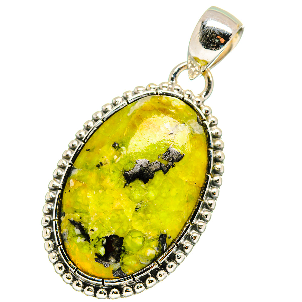 African Green Opal Pendants handcrafted by Ana Silver Co - PD13609