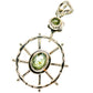 Green Tourmaline Pendants handcrafted by Ana Silver Co - PD13615