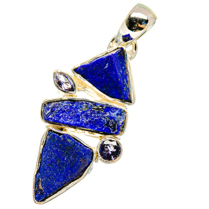 Lapis Lazuli, Tanzanite Pendants handcrafted by Ana Silver Co - PD13636