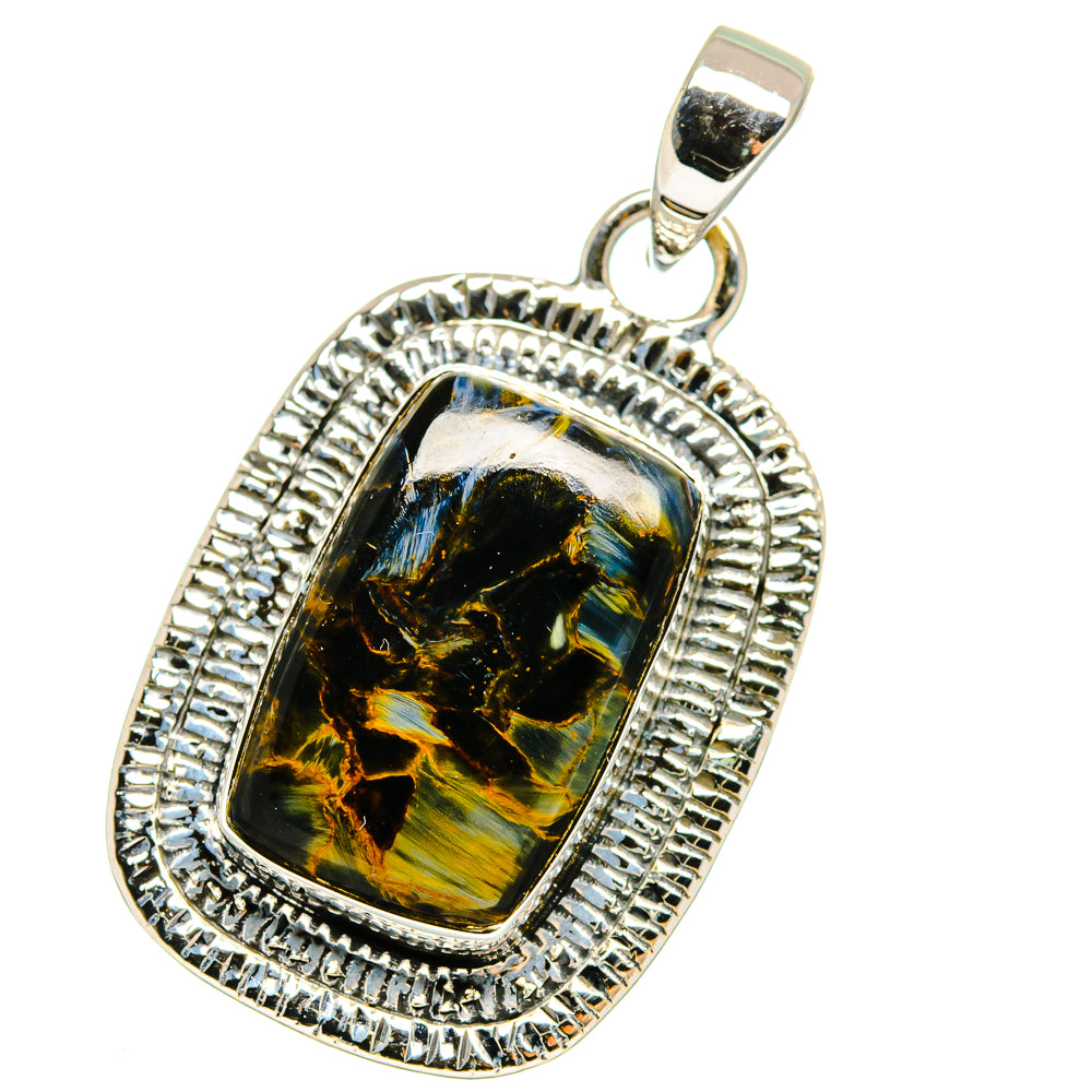 Pietersite Pendants handcrafted by Ana Silver Co - PD13651