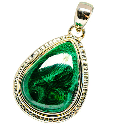 Malachite Pendants handcrafted by Ana Silver Co - PD13654
