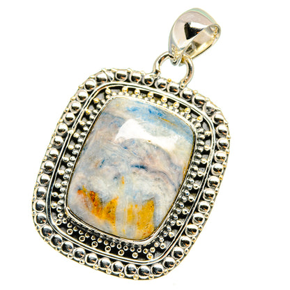 Blue Scheelite Pendants handcrafted by Ana Silver Co - PD13656