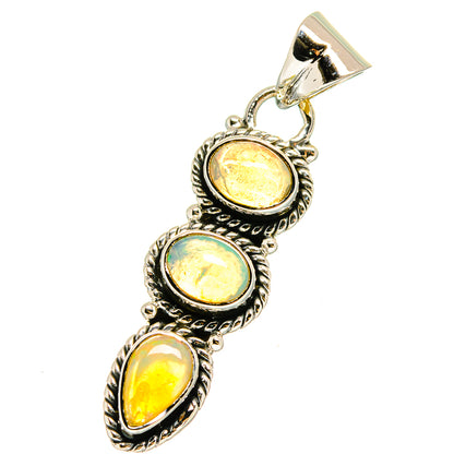 Ethiopian Opal Pendants handcrafted by Ana Silver Co - PD13679