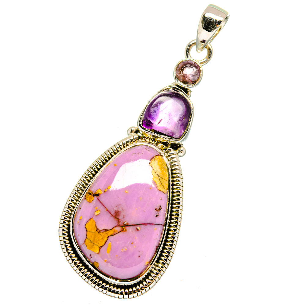Phosphosiderite, Amethyst Pendants handcrafted by Ana Silver Co - PD13685
