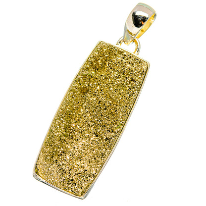 Spectro Pyrite Druzy Pendants handcrafted by Ana Silver Co - PD13696