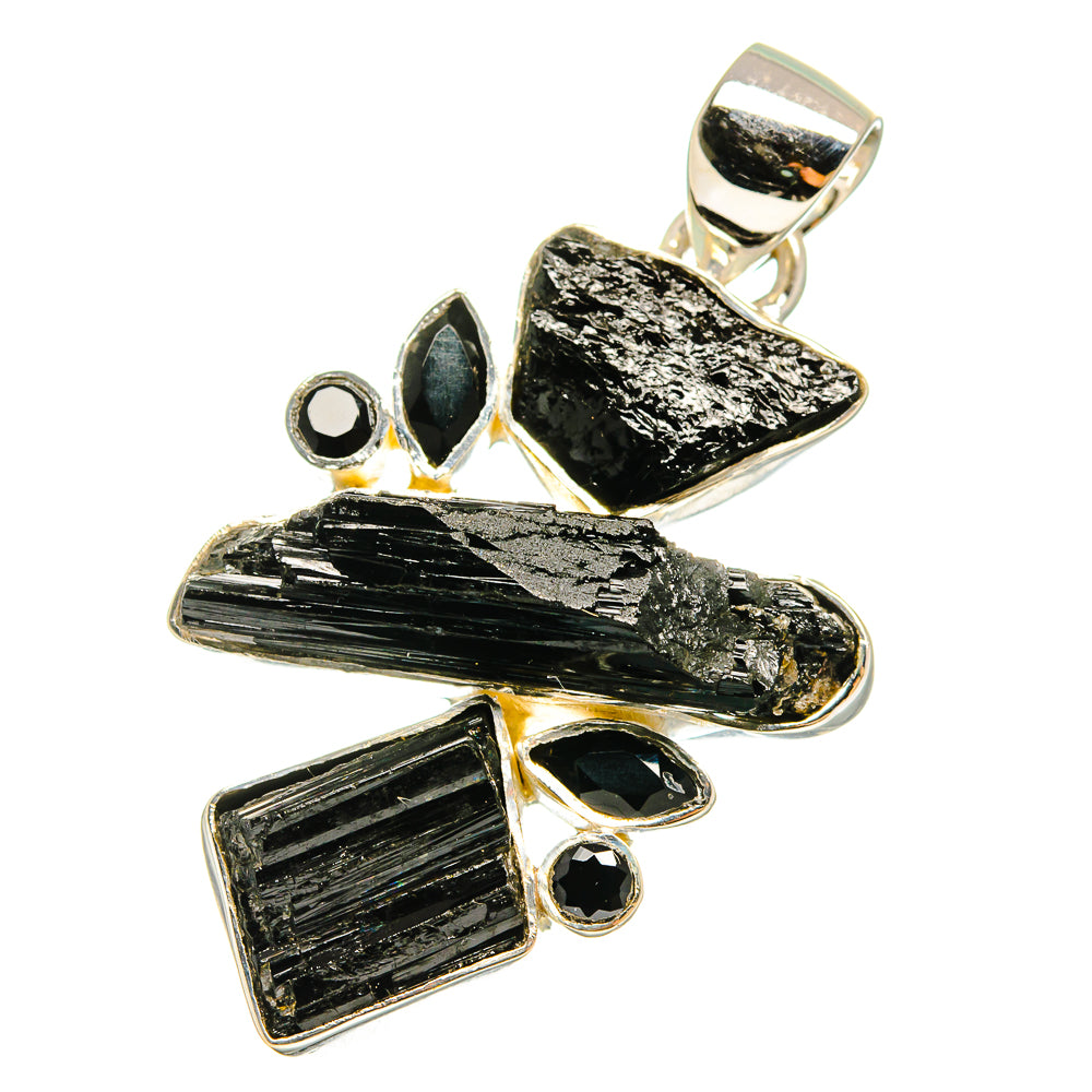Black Tourmaline Pendants handcrafted by Ana Silver Co - PD13697