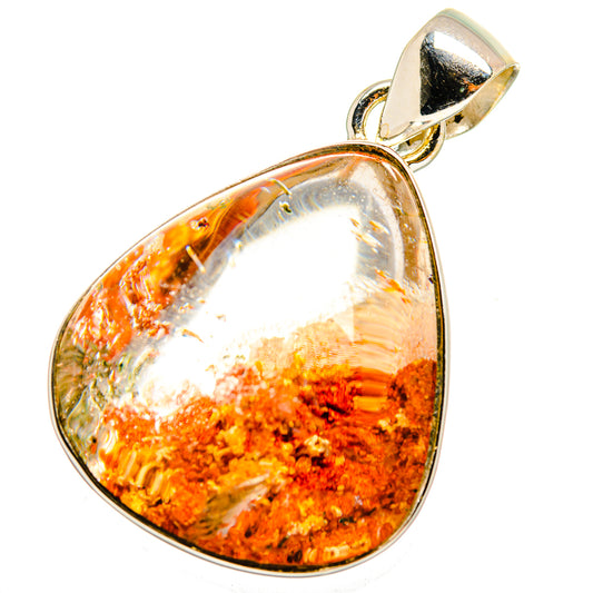 Indonesian Plume Agate Pendants handcrafted by Ana Silver Co - PD13737