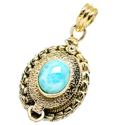 Larimar Pendants handcrafted by Ana Silver Co - PD13748