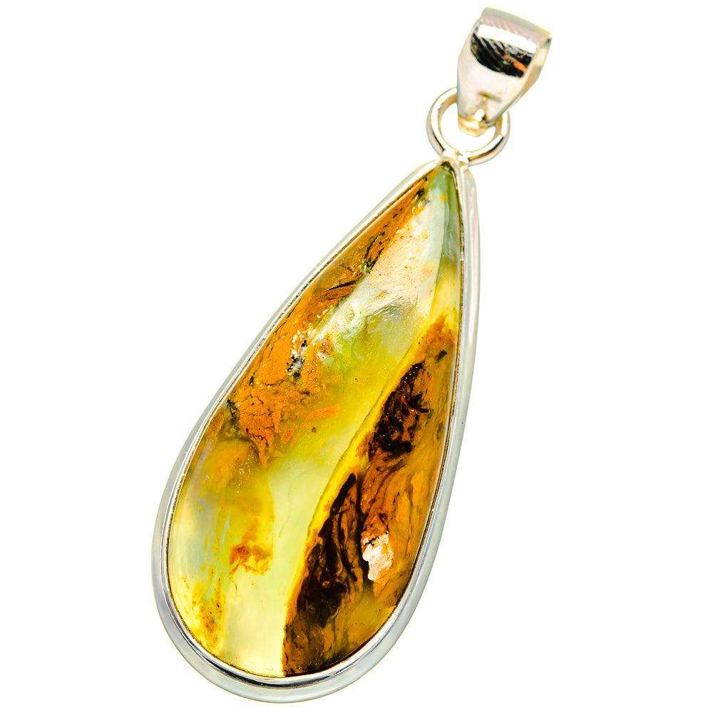 Peruvian Opal Pendants handcrafted by Ana Silver Co - PD13753