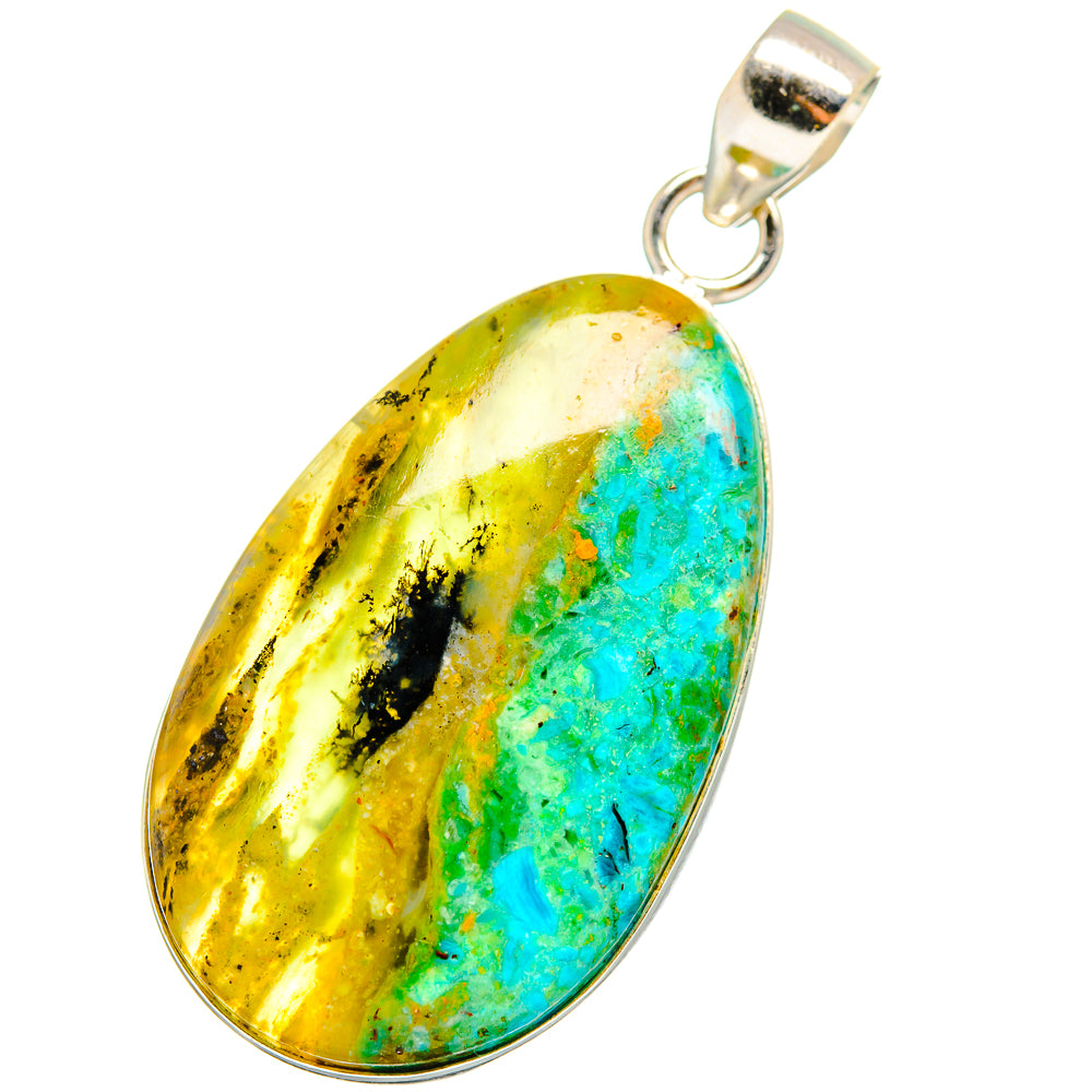 Peruvian Opal Pendants handcrafted by Ana Silver Co - PD13756