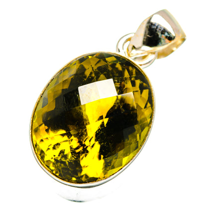 Olive Quartz Pendants handcrafted by Ana Silver Co - PD13764