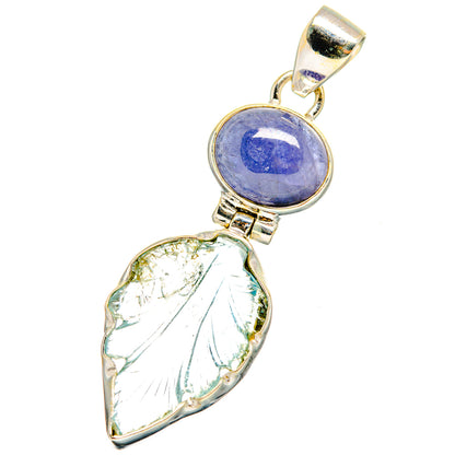 Aquamarine, Tanzanite Pendants handcrafted by Ana Silver Co - PD13766