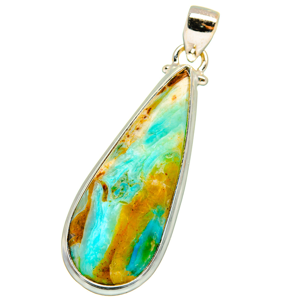 Peruvian Opal Pendants handcrafted by Ana Silver Co - PD13799