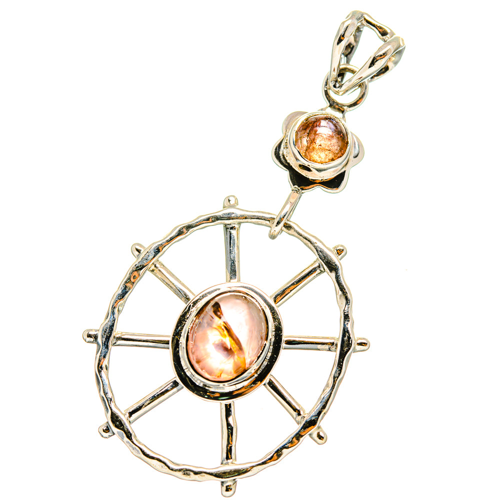 Rutilated Quartz Pendants handcrafted by Ana Silver Co - PD13801