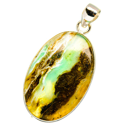 Peruvian Opal Pendants handcrafted by Ana Silver Co - PD13816