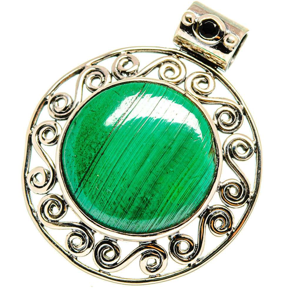 Malachite Pendants handcrafted by Ana Silver Co - PD13829