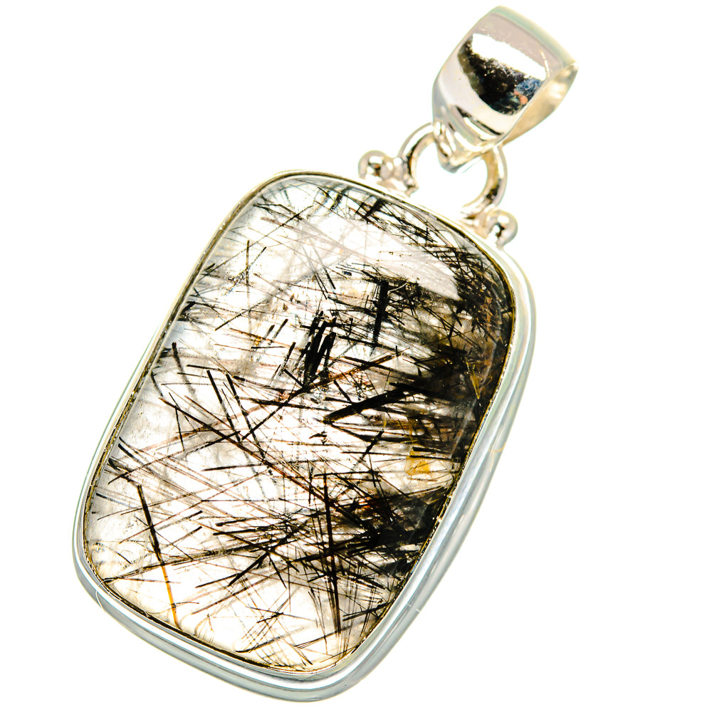 Tourmalinated Quartz Pendants handcrafted by Ana Silver Co - PD13836