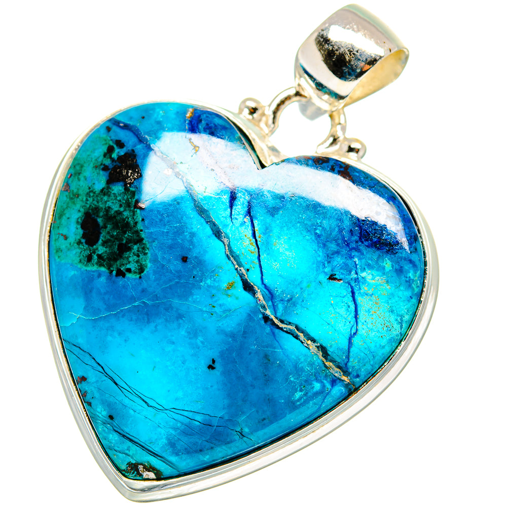 Chrysocolla Pendants handcrafted by Ana Silver Co - PD13844