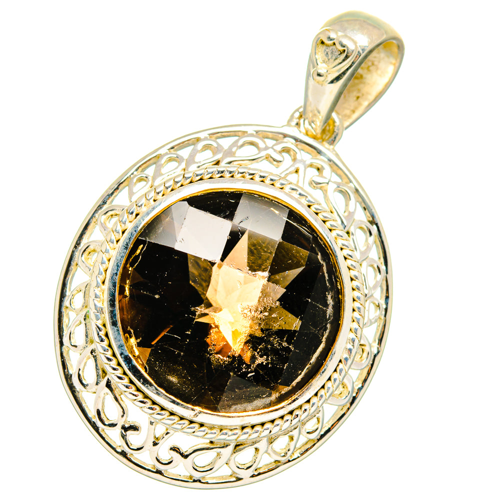 Smoky Quartz Pendants handcrafted by Ana Silver Co - PD13847
