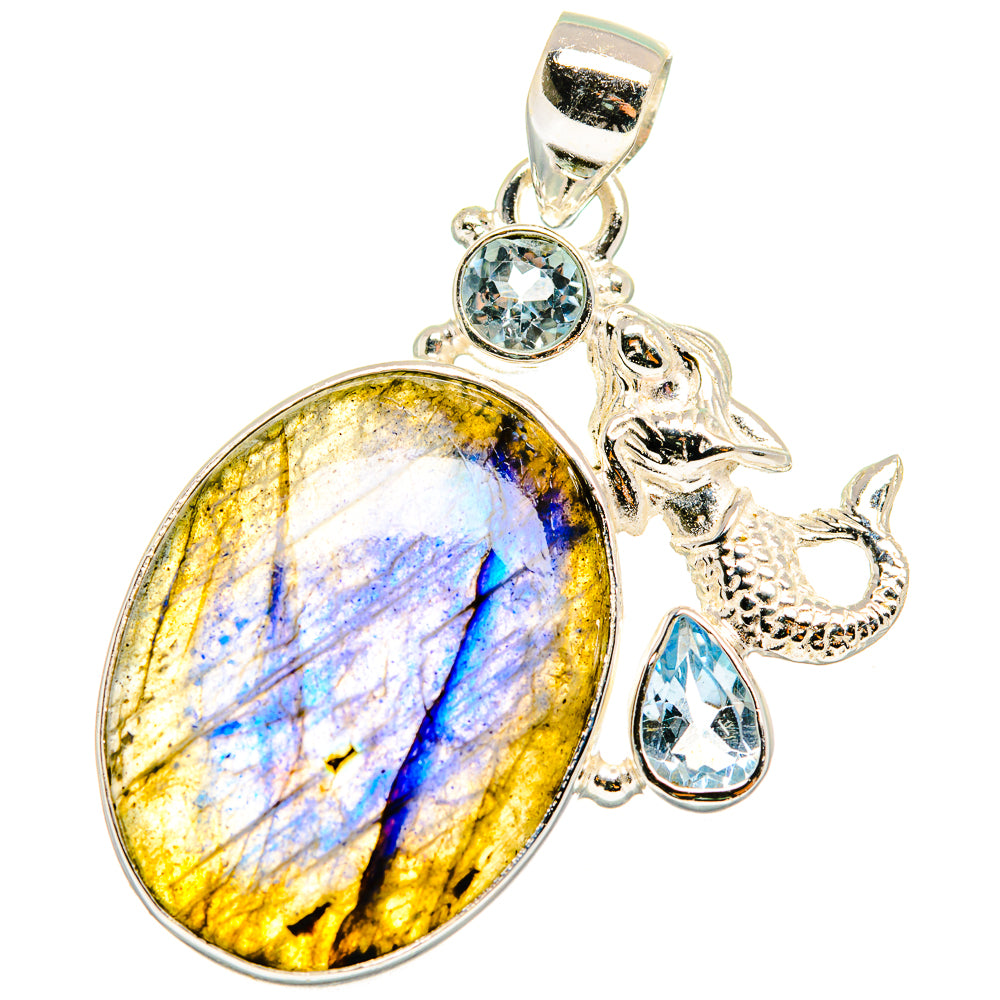 Labradorite Pendants handcrafted by Ana Silver Co - PD13852