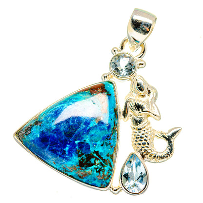 Shattuckite Pendants handcrafted by Ana Silver Co - PD13861