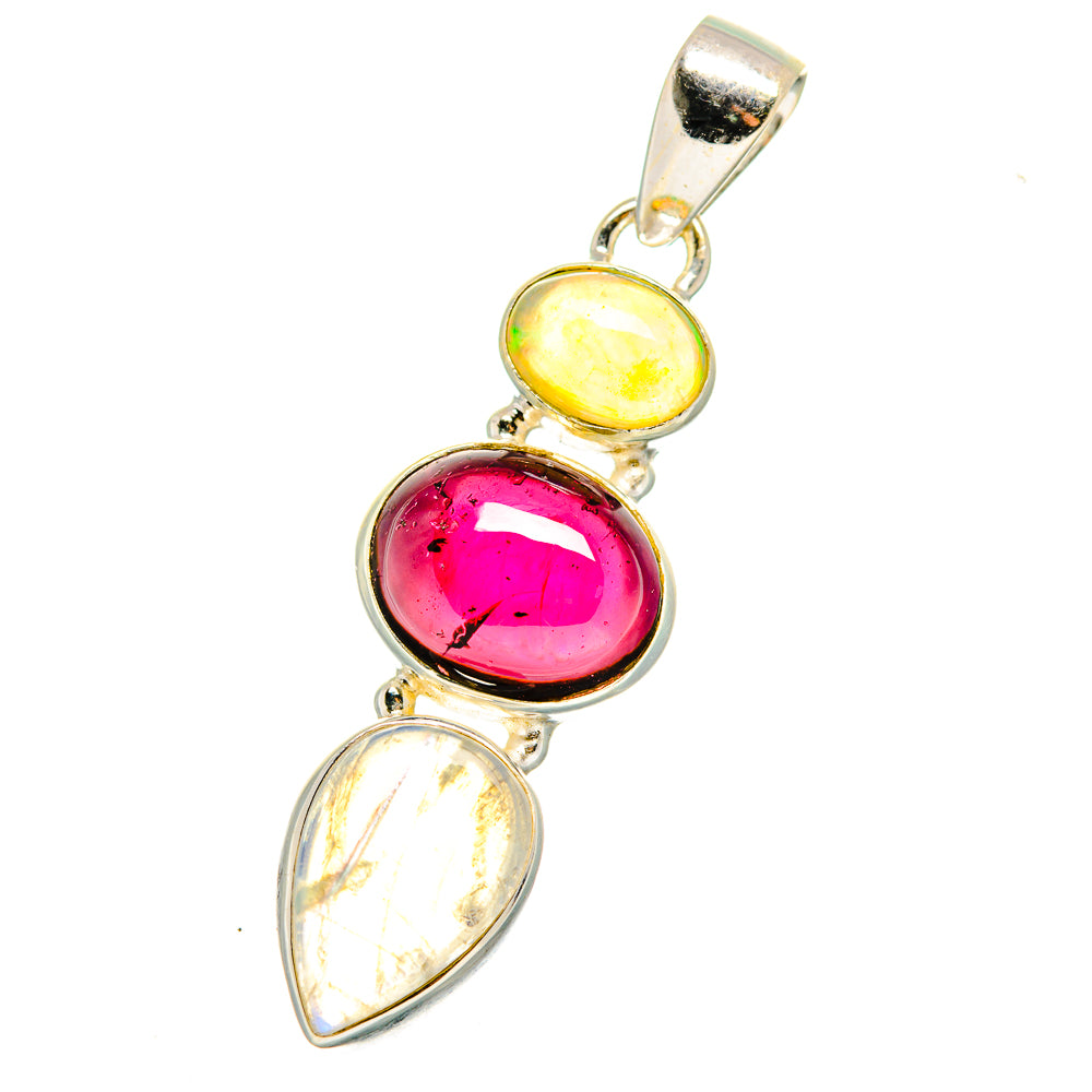 Rainbow Moonstone Pendants handcrafted by Ana Silver Co - PD13865