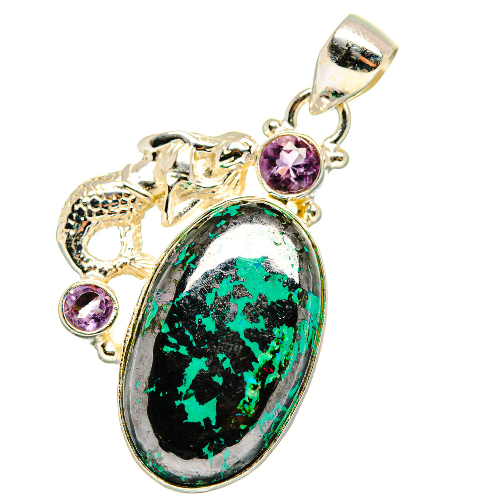 Shattuckite Pendants handcrafted by Ana Silver Co - PD13922