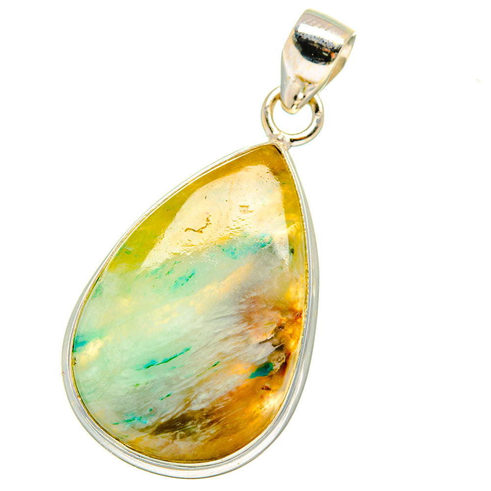 Peruvian Opal Pendants handcrafted by Ana Silver Co - PD13931