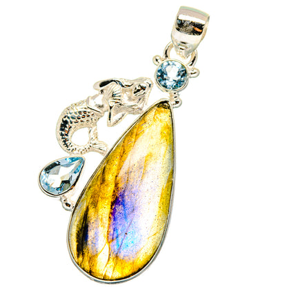 Labradorite Pendants handcrafted by Ana Silver Co - PD13935