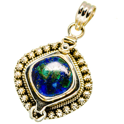 Azurite Pendants handcrafted by Ana Silver Co - PD13940