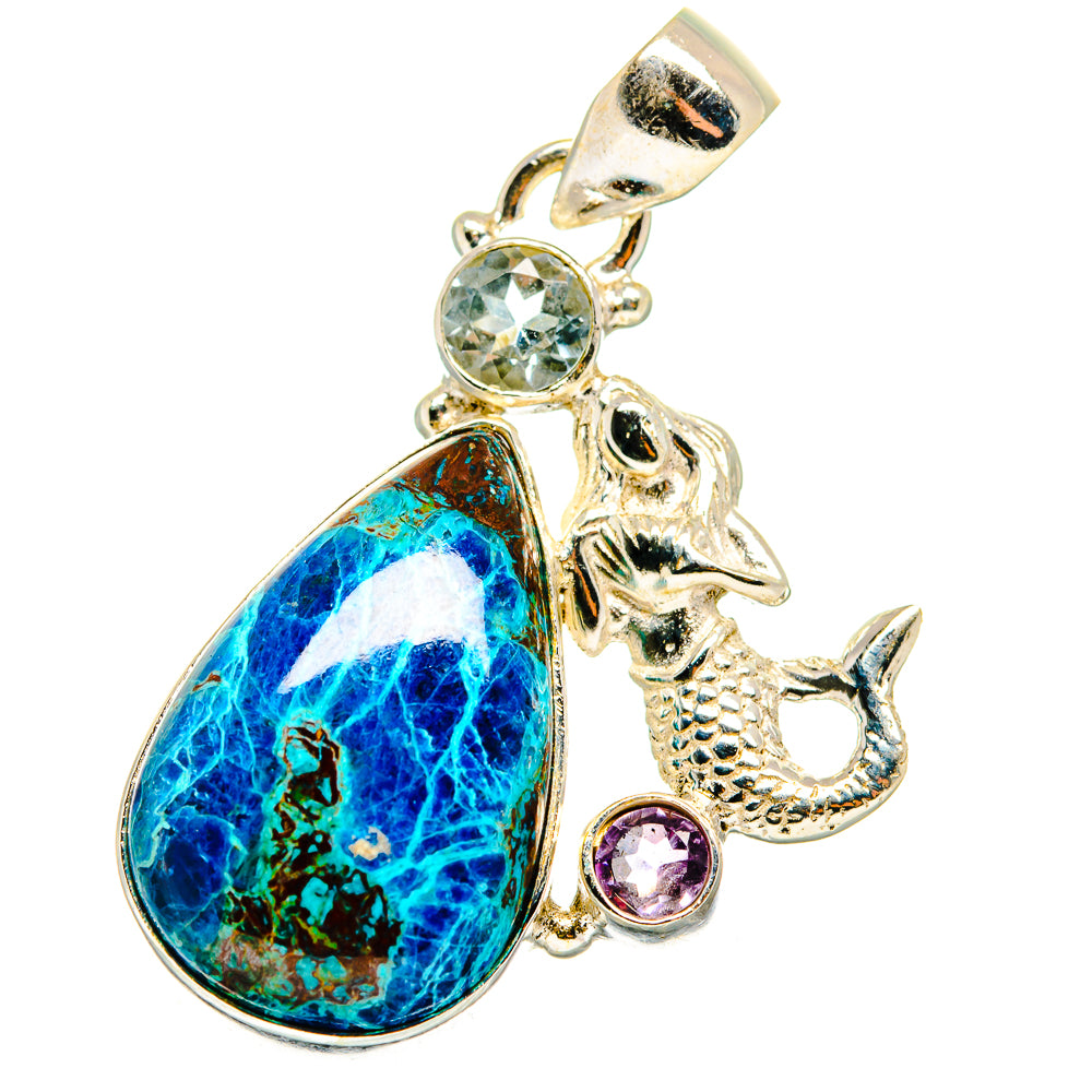 Shattuckite Pendants handcrafted by Ana Silver Co - PD13941