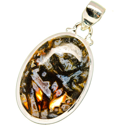 Turkish Tube Agate Pendants handcrafted by Ana Silver Co - PD13951