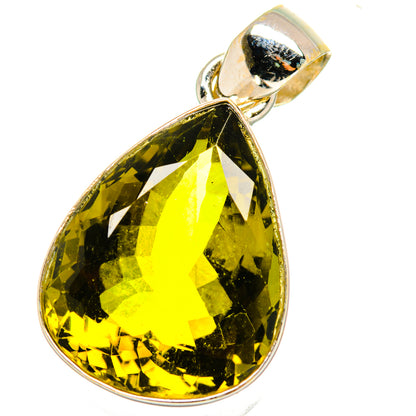 Olive Quartz Pendants handcrafted by Ana Silver Co - PD13973