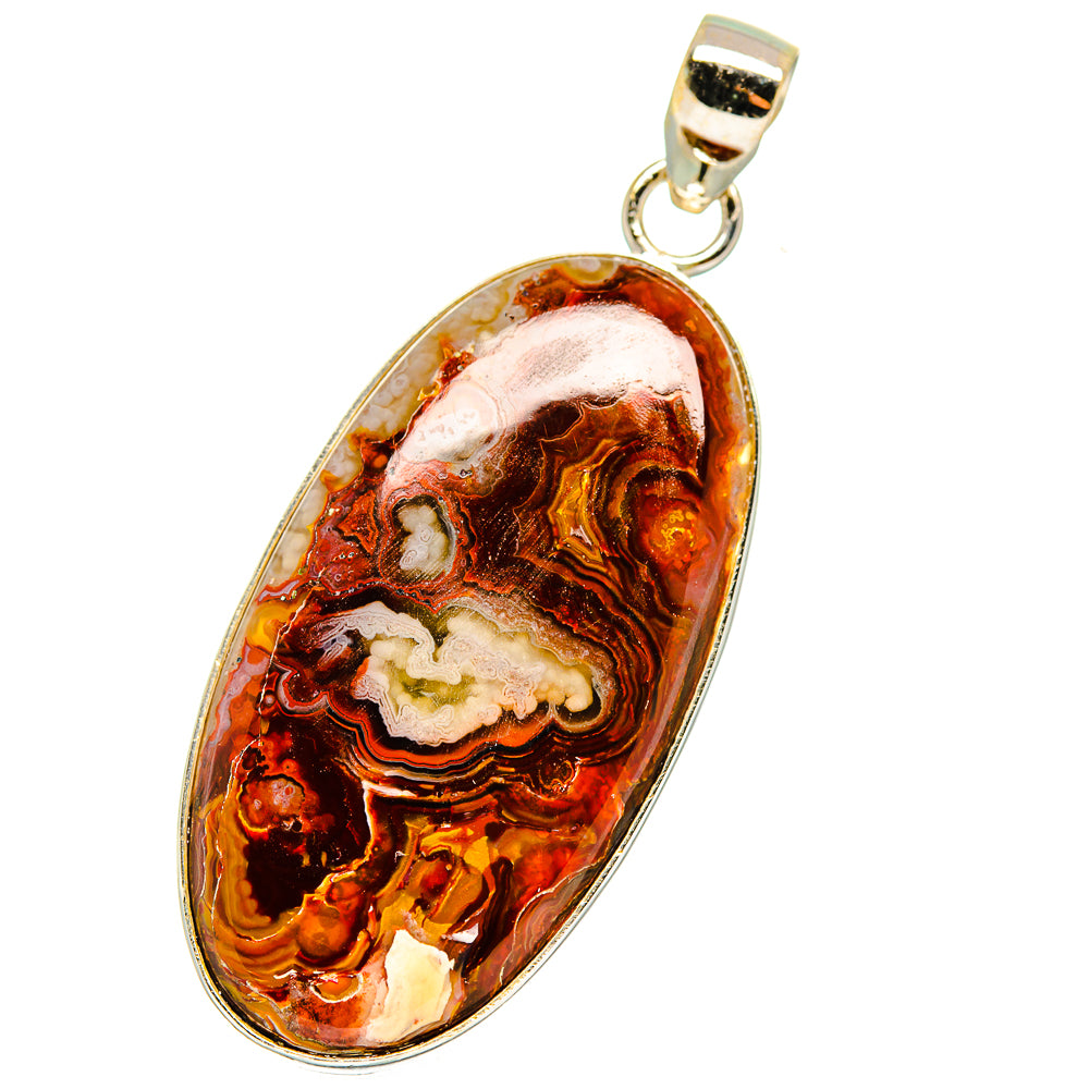 Crazy Lace Agate Pendants handcrafted by Ana Silver Co - PD13974