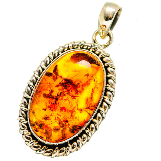 Baltic Amber Pendants handcrafted by Ana Silver Co - PD13990