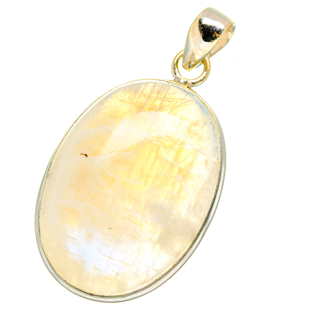 Rainbow Moonstone Pendants handcrafted by Ana Silver Co - PD13998